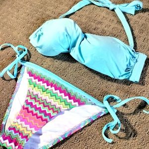 Kiwi Saint Tropez Wrap Bikini Top and Bottom